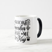 Mug Magic Funny Office Coffee Quotes モーフィングマグカップ (正面右)