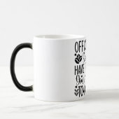 Mug Magic Funny Office Coffee Quotes モーフィングマグカップ (左)