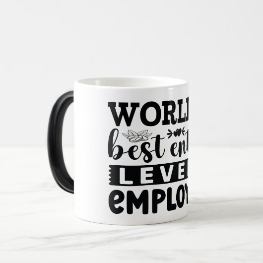 Mug Magic Funny Office Coffee Quotes モーフィングマグカップ (正面左)