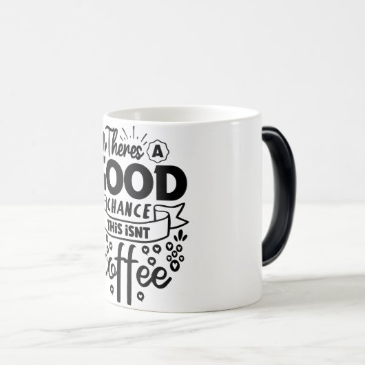 Mug Magic Funny Office Coffee Quotes モーフィングマグカップ (正面右)