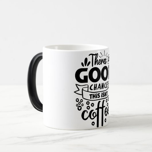 Mug Magic Funny Office Coffee Quotes モーフィングマグカップ (正面左)