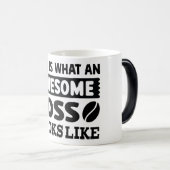 Mug Magic Funny Office Coffee Quotes モーフィングマグカップ (正面右)