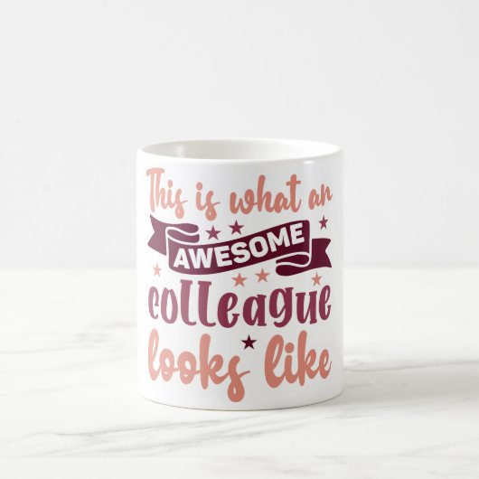 Mug Magic Funny Office Coffee Quotes モーフィングマグカップ (中央)