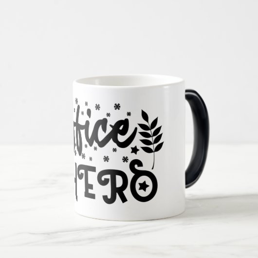 Mug Magic Funny Office Coffee Quotes モーフィングマグカップ (正面右)