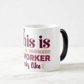 Mug Magic Funny Office Coffee Quotes モーフィングマグカップ (正面右)