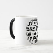 Mug Magic Funny Office Coffee Quotes モーフィングマグカップ (正面左)