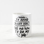 Mug Magic Funny Office Coffee Quotes モーフィングマグカップ (中央)
