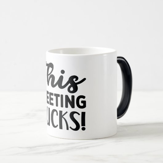 Mug Magic Funny Office Coffee Quotes モーフィングマグカップ (正面右)