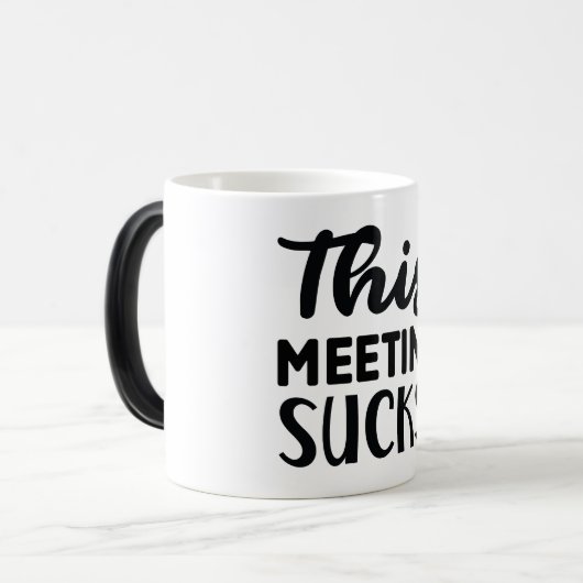 Mug Magic Funny Office Coffee Quotes モーフィングマグカップ (正面左)