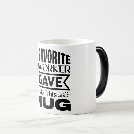 Mug Magic Funny Office Coffee Quotes モーフィングマグカップ (正面右)
