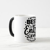 Mug Magic Funny Office Coffee Quotes モーフィングマグカップ (正面左)