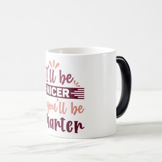 Mug Magic Funny Office Coffee Quotes モーフィングマグカップ (正面右)