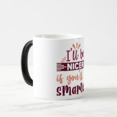 Mug Magic Funny Office Coffee Quotes モーフィングマグカップ (正面左)