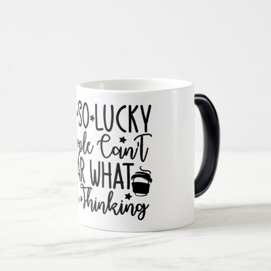Mug Magic Funny Office Coffee Quotes モーフィングマグカップ (正面右)