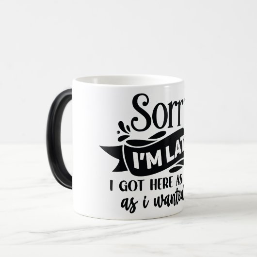 Mug Magic Funny Office Coffee Quotes モーフィングマグカップ (正面左)