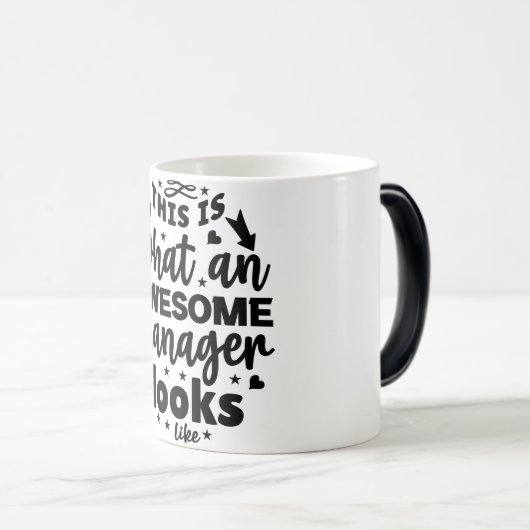 Mug Magic Funny Office Coffee Quotes モーフィングマグカップ (正面右)