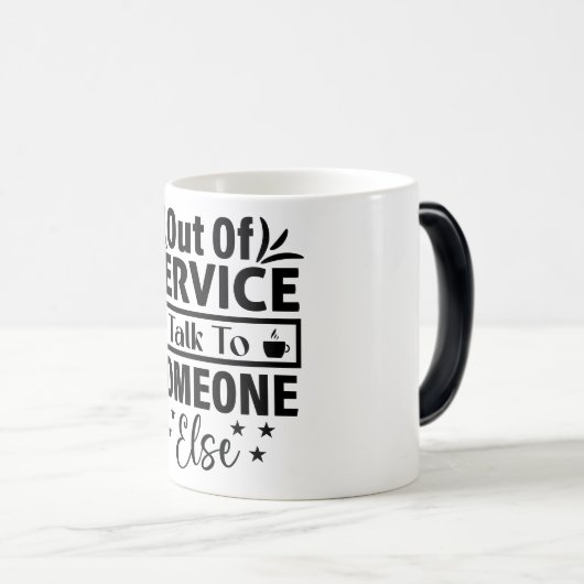 Mug Magic Funny Office Coffee Quotes モーフィングマグカップ (正面右)