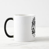 Mug Magic Funny Office Coffee Quotes モーフィングマグカップ (左)