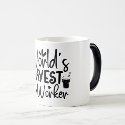 Mug Magic Funny Office Coffee Quotes モーフィングマグカップ (正面右)
