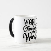 Mug Magic Funny Office Coffee Quotes モーフィングマグカップ (正面左)