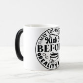 Mug Magic Funny Office Coffee Quotes モーフィングマグカップ (正面左)