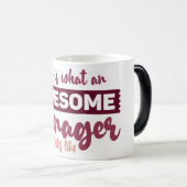 Mug Magic Funny Office Coffee Quotes モーフィングマグカップ (正面右)