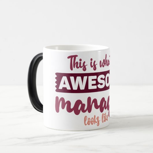 Mug Magic Funny Office Coffee Quotes モーフィングマグカップ (正面左)