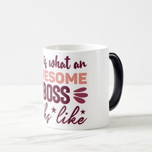 Mug Magic Funny Office Coffee Quotes モーフィングマグカップ (正面右)