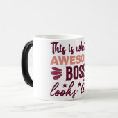 Mug Magic Funny Office Coffee Quotes モーフィングマグカップ (正面左)