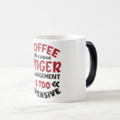 Mug Magic Funny Office Coffee Quotes モーフィングマグカップ (正面右)