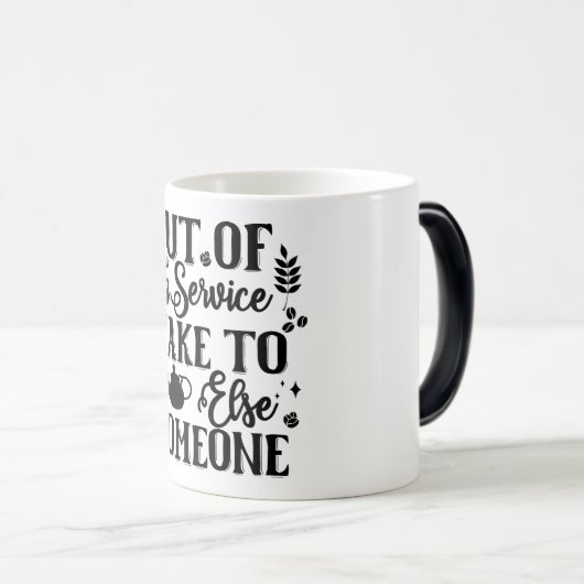 Mug Magic Funny Office Coffee Quotes モーフィングマグカップ (正面右)