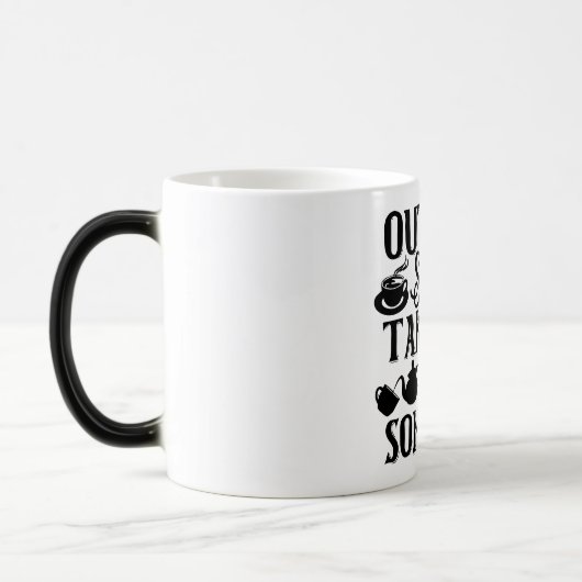 Mug Magic Funny Office Coffee Quotes モーフィングマグカップ (左)