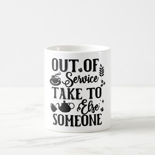 Mug Magic Funny Office Coffee Quotes モーフィングマグカップ (中央)