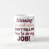 Mug Magic Funny Office Coffee Quotes モーフィングマグカップ (中央)