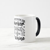 Mug Magic Funny Office Coffee Quotes モーフィングマグカップ (正面右)