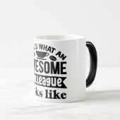 Mug Magic Funny Office Coffee Quotes モーフィングマグカップ (正面右)