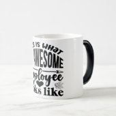 Mug Magic Funny Office Coffee Quotes モーフィングマグカップ (正面右)