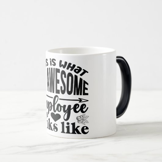 Mug Magic Funny Office Coffee Quotes モーフィングマグカップ (正面右)