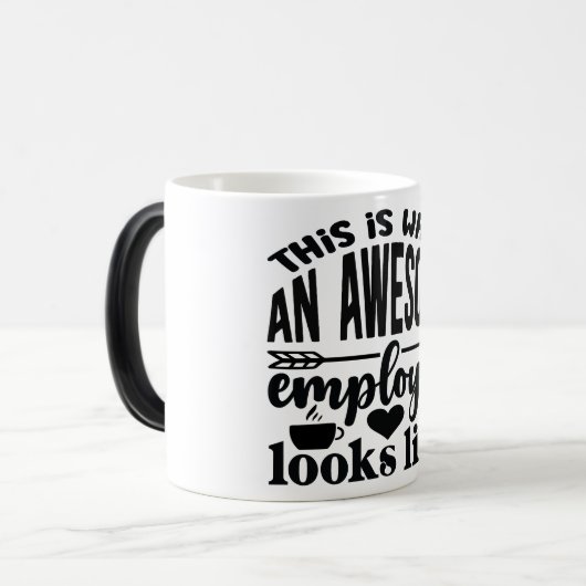 Mug Magic Funny Office Coffee Quotes モーフィングマグカップ (正面左)