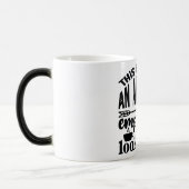 Mug Magic Funny Office Coffee Quotes モーフィングマグカップ (左)