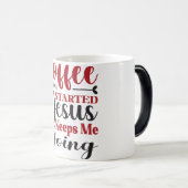 Mug Magic Funny Office Coffee Quotes モーフィングマグカップ (正面右)