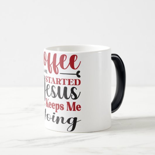 Mug Magic Funny Office Coffee Quotes モーフィングマグカップ (正面右)