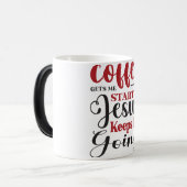 Mug Magic Funny Office Coffee Quotes モーフィングマグカップ (正面左)
