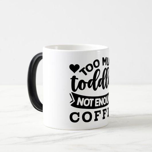 Mug Magic Funny Office Coffee Quotes モーフィングマグカップ (正面左)