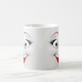 Mug Magic Sarcastic Women Face with Red Lips モーフィングマグカップ (中央)