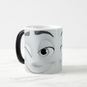 Mug Magic Winking Cartoon Face 3D モーフィングマグカップ (正面左)