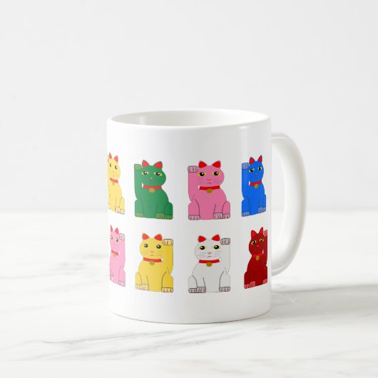 Mug maneki neko コーヒーマグカップ (正面右)