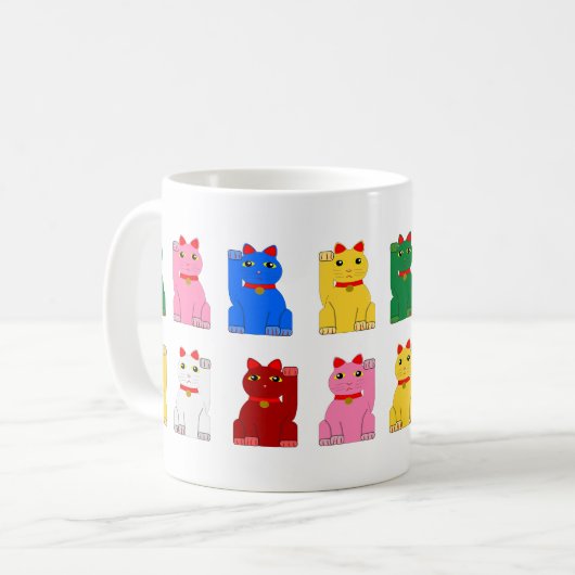 Mug maneki neko コーヒーマグカップ (正面左)