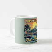 Mug Martinique – Souvenir plage tropicale コーヒーマグカップ (正面左)