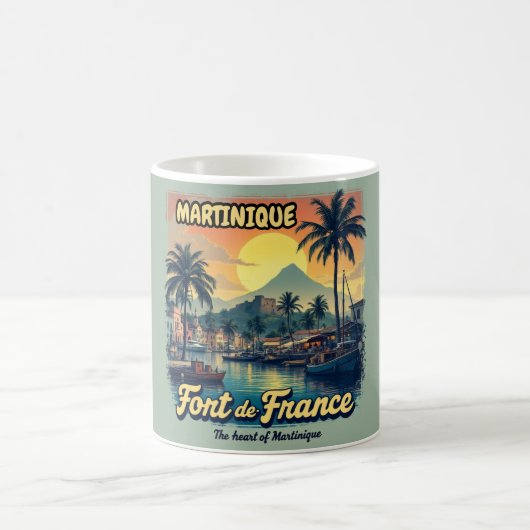 Mug Martinique – Souvenir plage tropicale コーヒーマグカップ (中央)